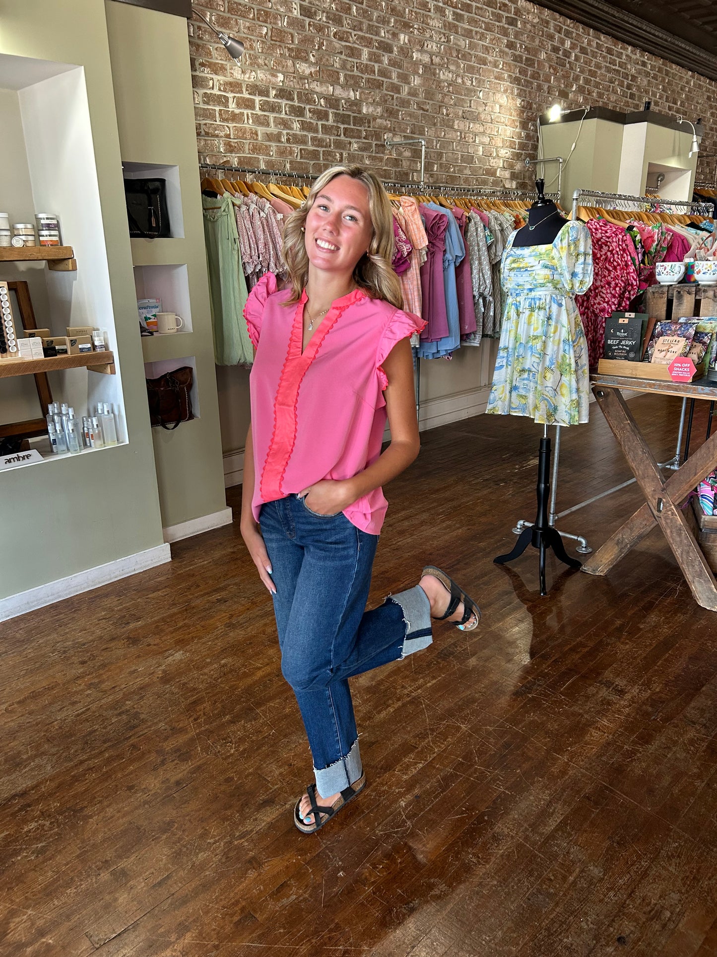 Kira Top | Pink - Mary Square