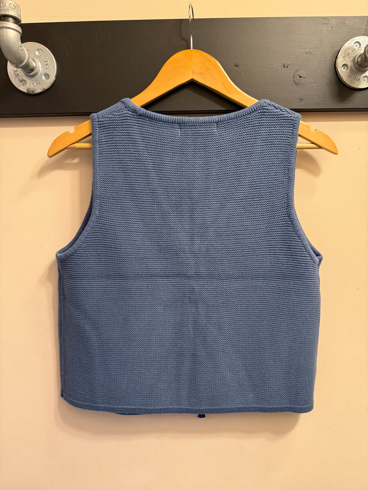 Sophia Sweater Vest - Dusty Blue