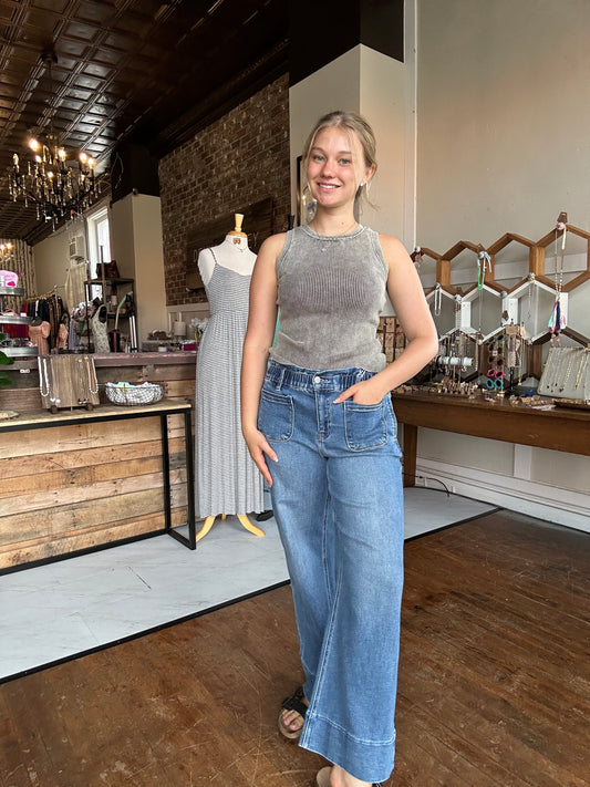 Harper Ruffle Band Jeans