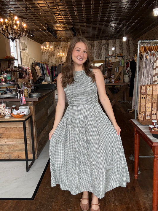 Sutton Dress - Hunter Green