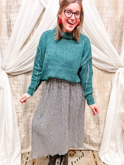 Green Check Skirt