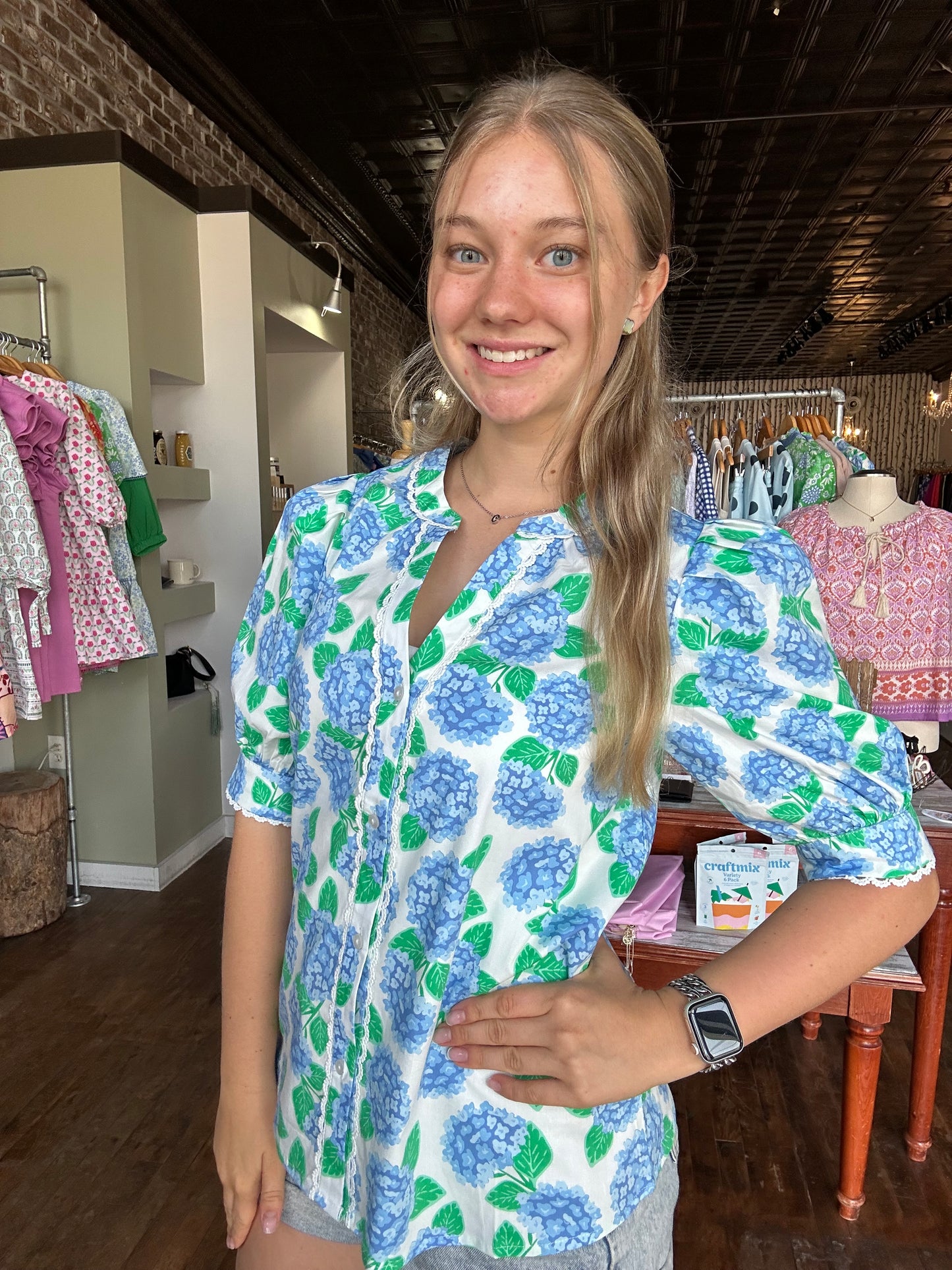 Elaine Top | Summerfair Blue