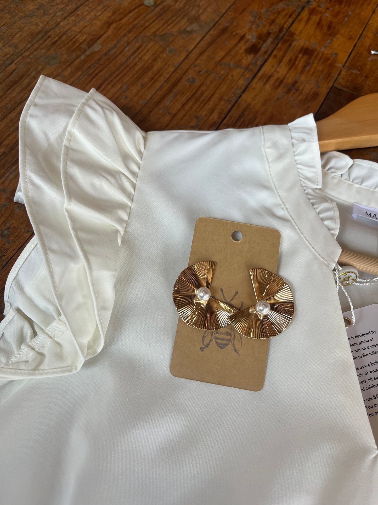 Leigh Top | White - Mary Square