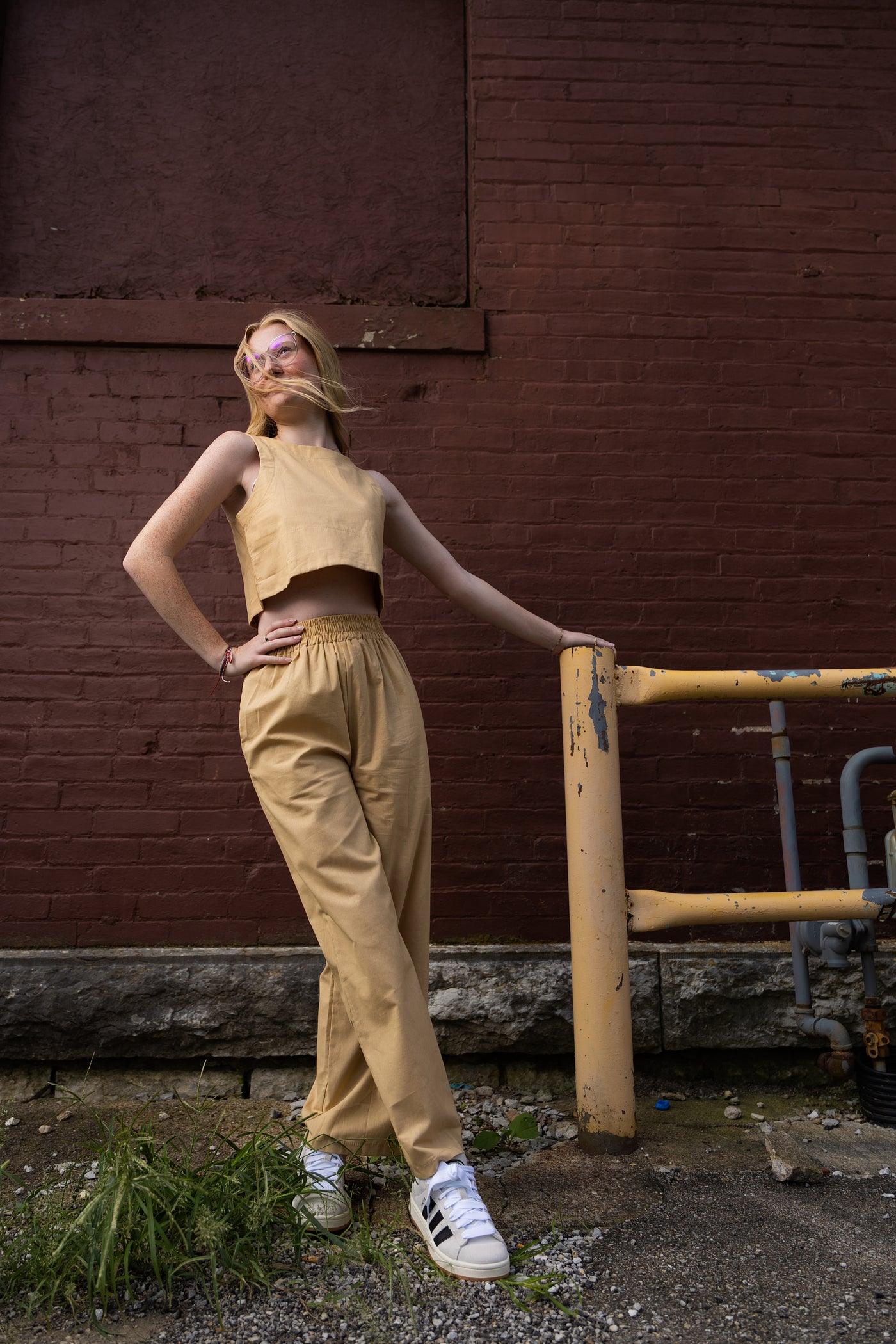 Tan Linen Pants