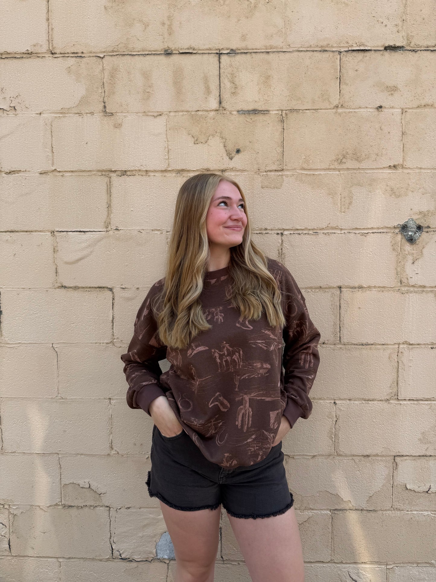 Laine Crewneck - Brown