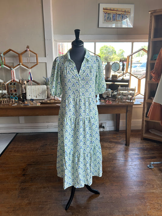 Eloise Dress | Sweetbriar Lattice Blue