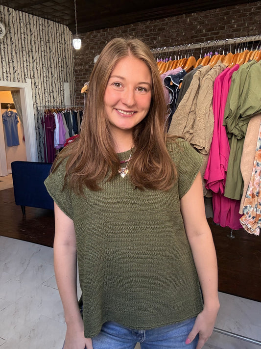Peyton Sweater - Light Olive
