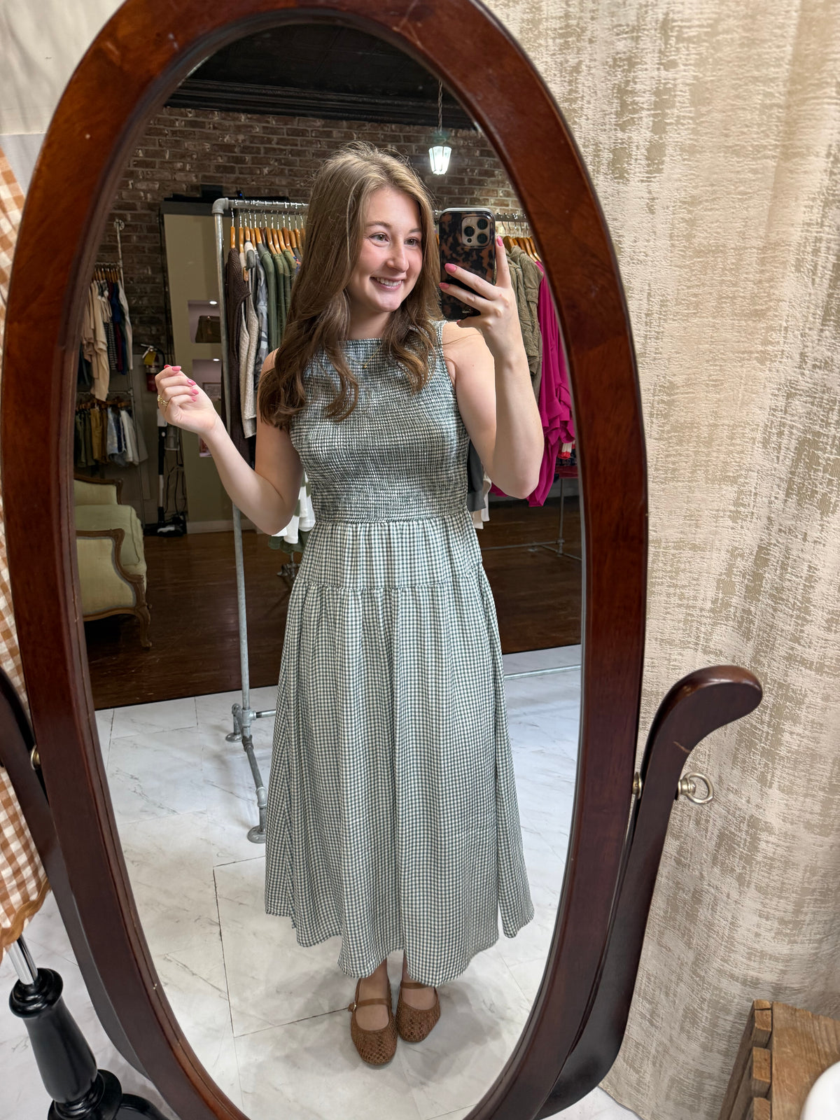 Sutton Dress - Hunter Green