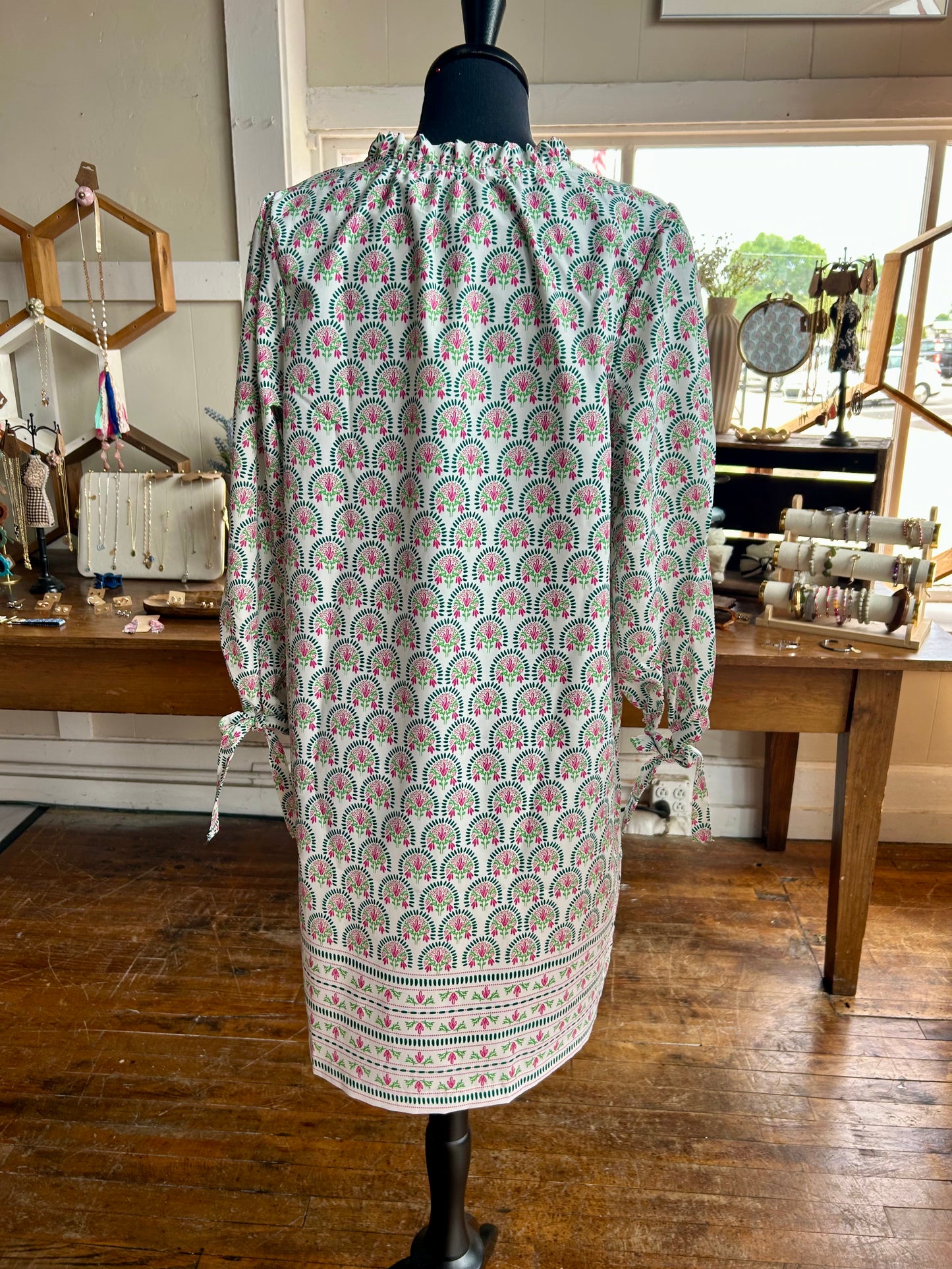 Lainey Dress | Sunshower Flora White - Mary Square