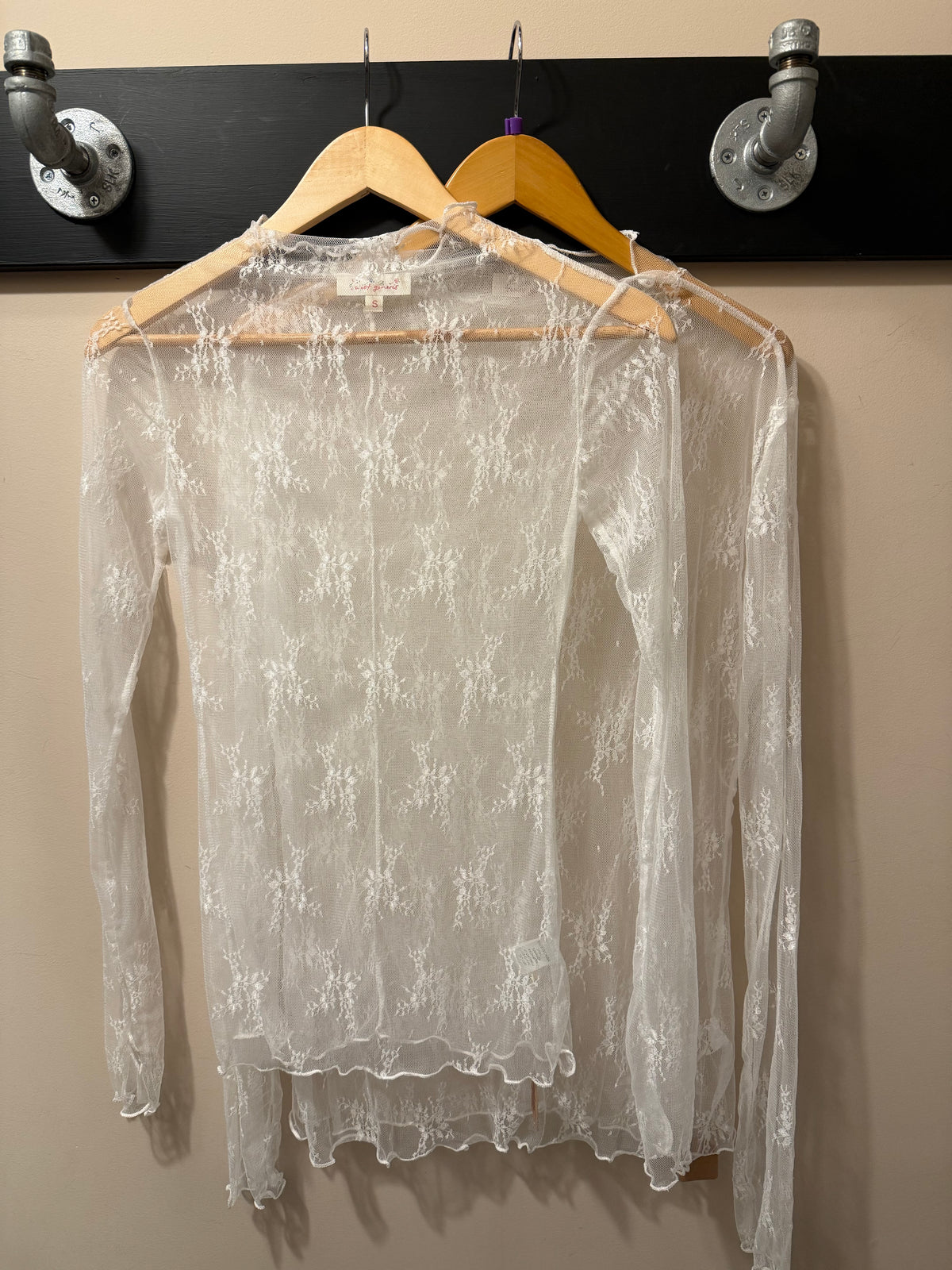 Lace Undershirt - White - S-3x