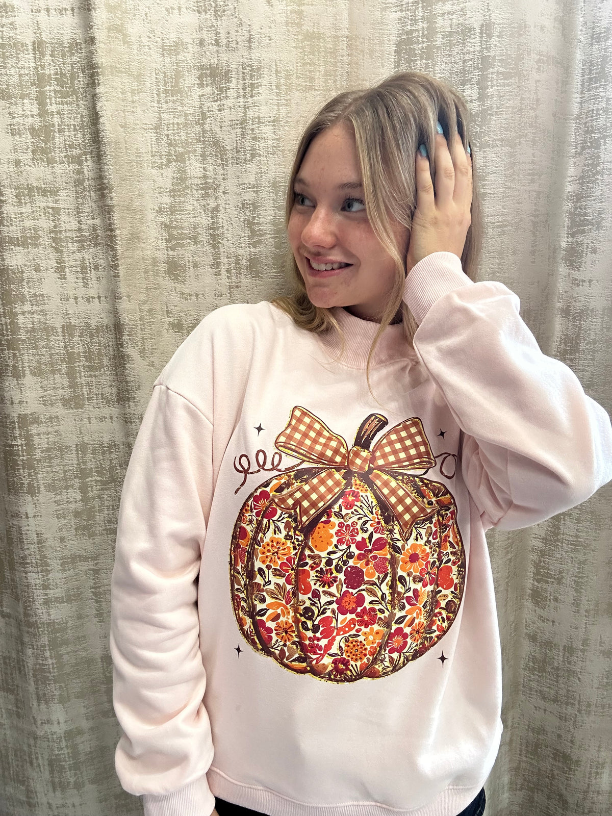 Pumpkin Mockneck - Pink