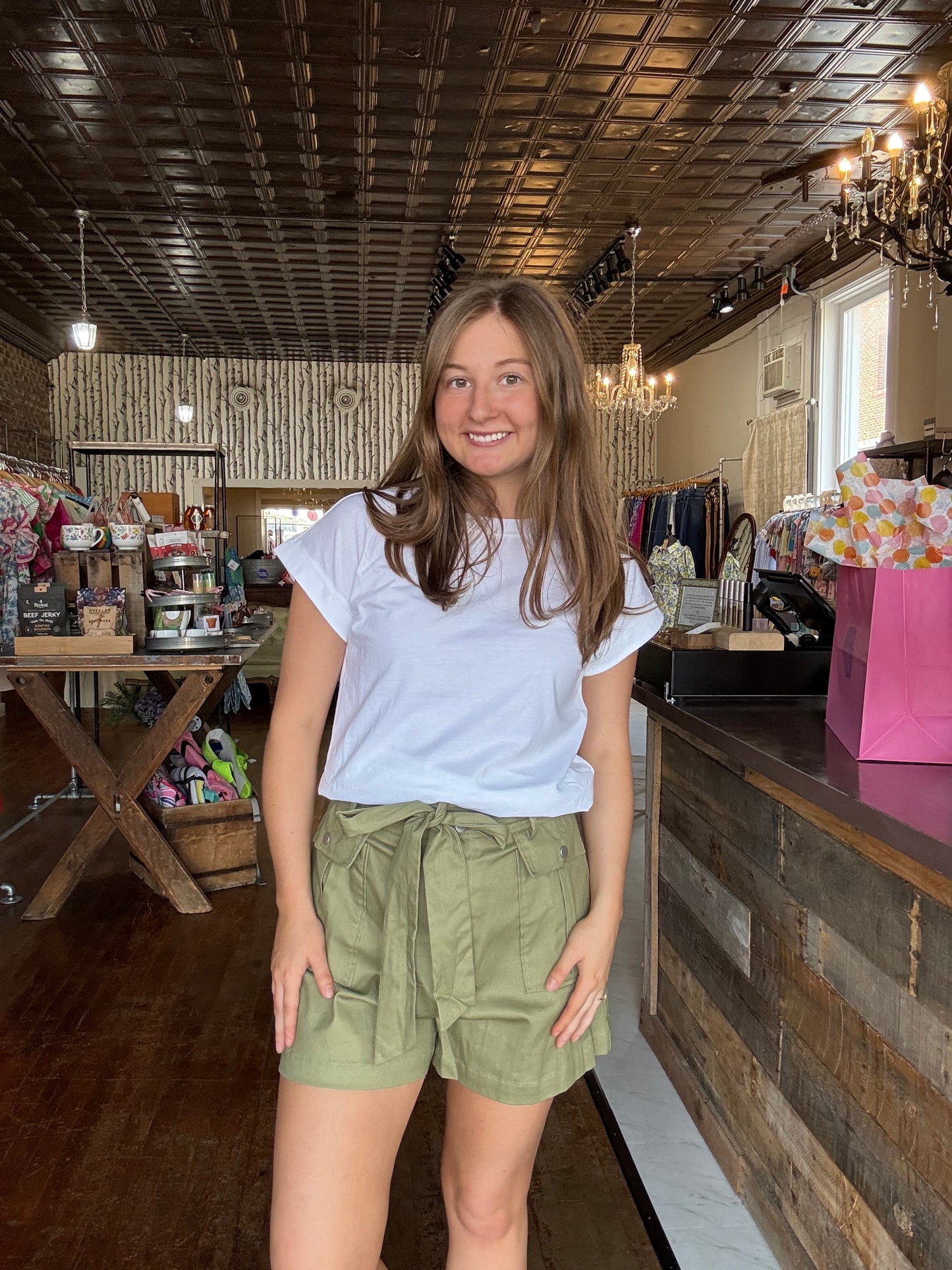 Flying Tomato Green Cargo Shorts
