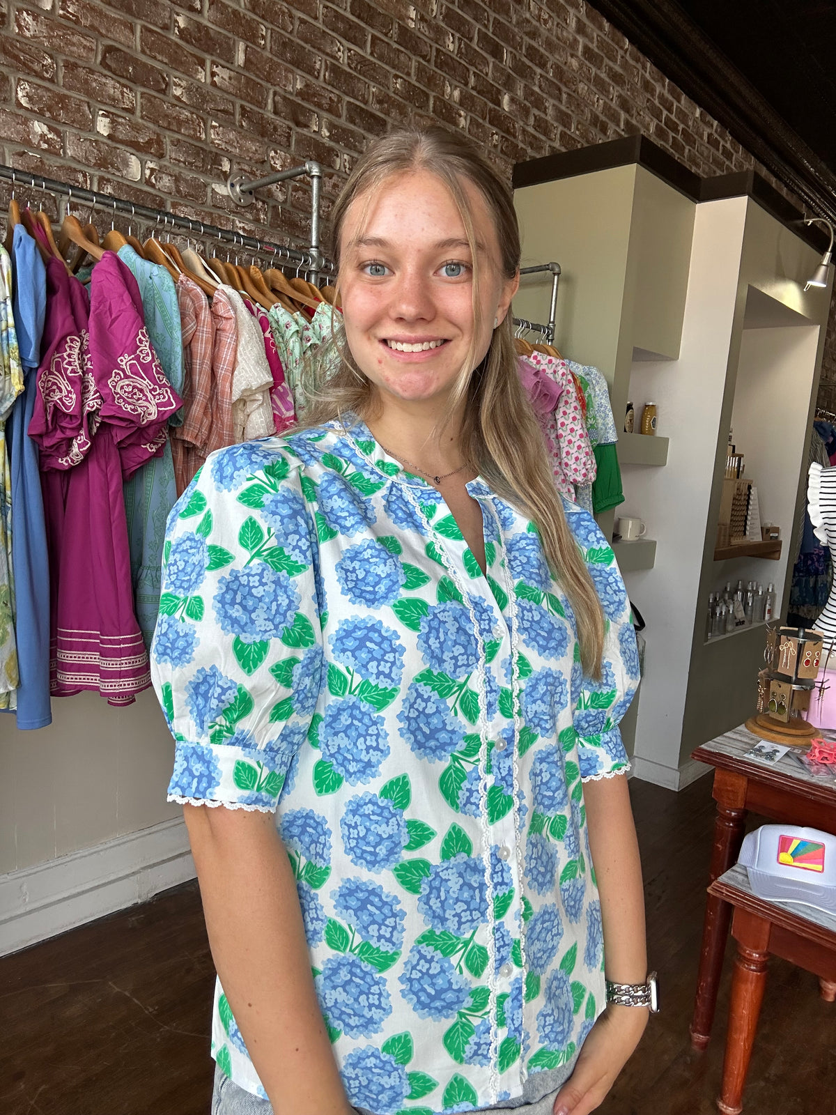 Elaine Top | Summerfair Blue