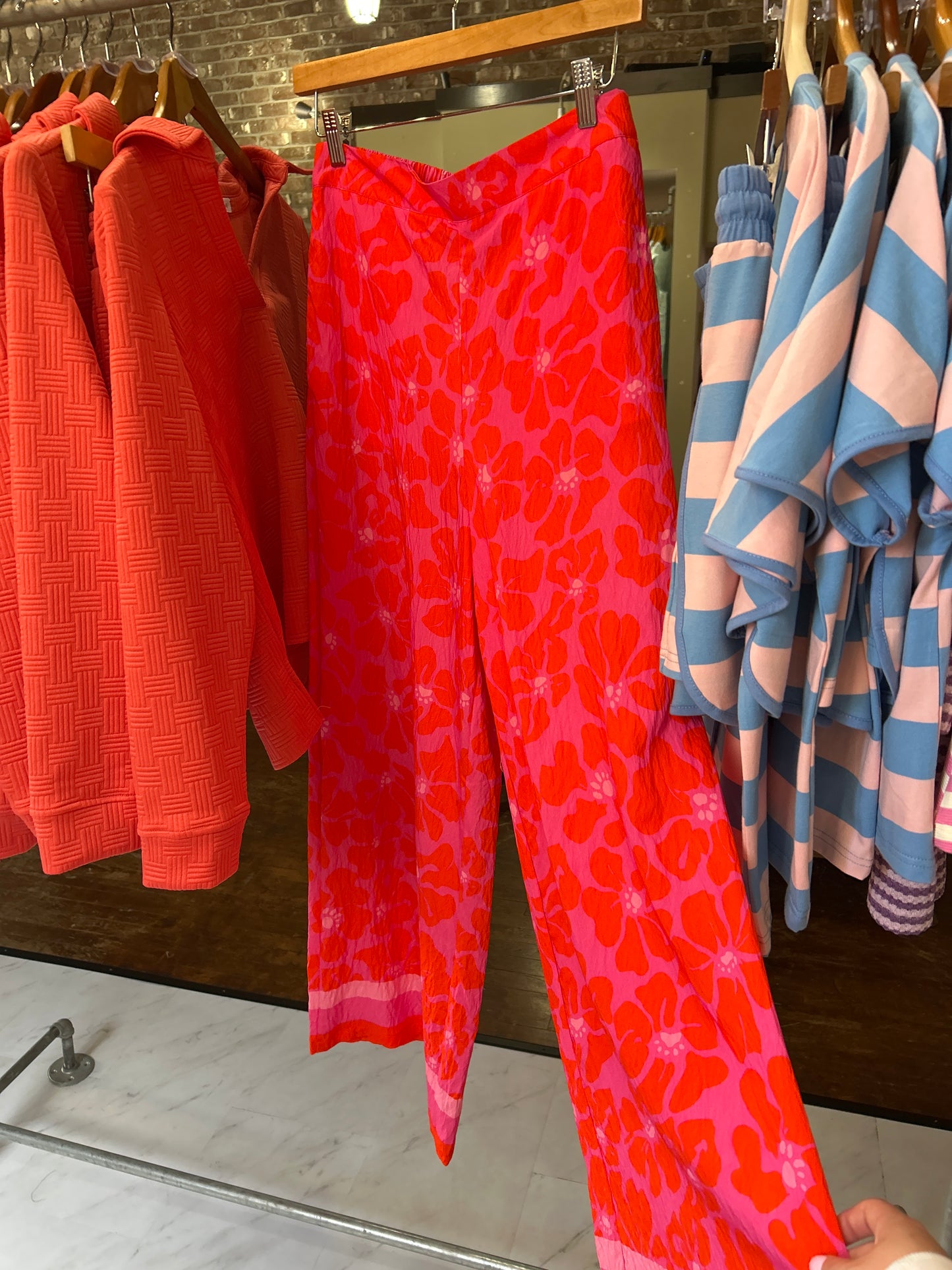 Mary Square - Valerie Beach Pants | Garden Samba Pink