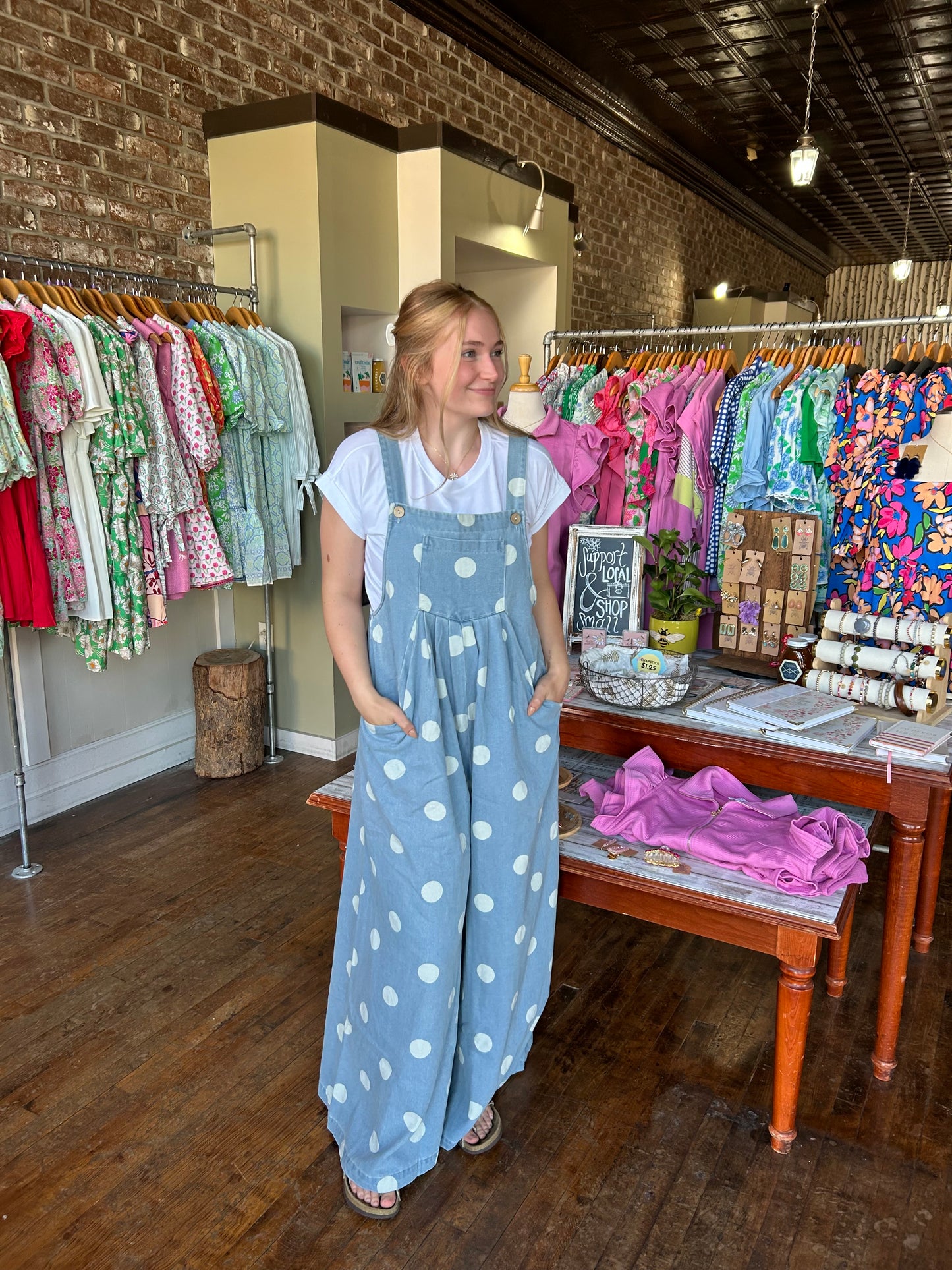 Wren Polka Dot Overalls