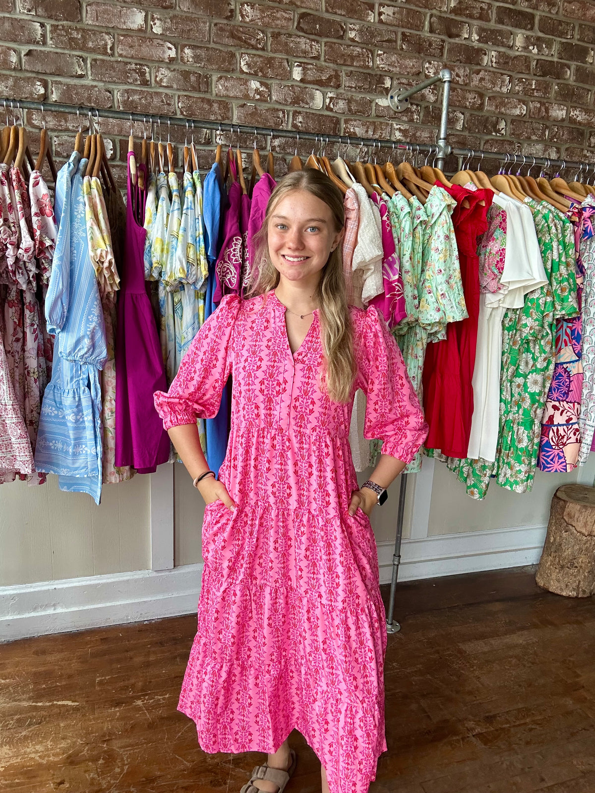 Cameron Dress | Heirloom Vine Pink