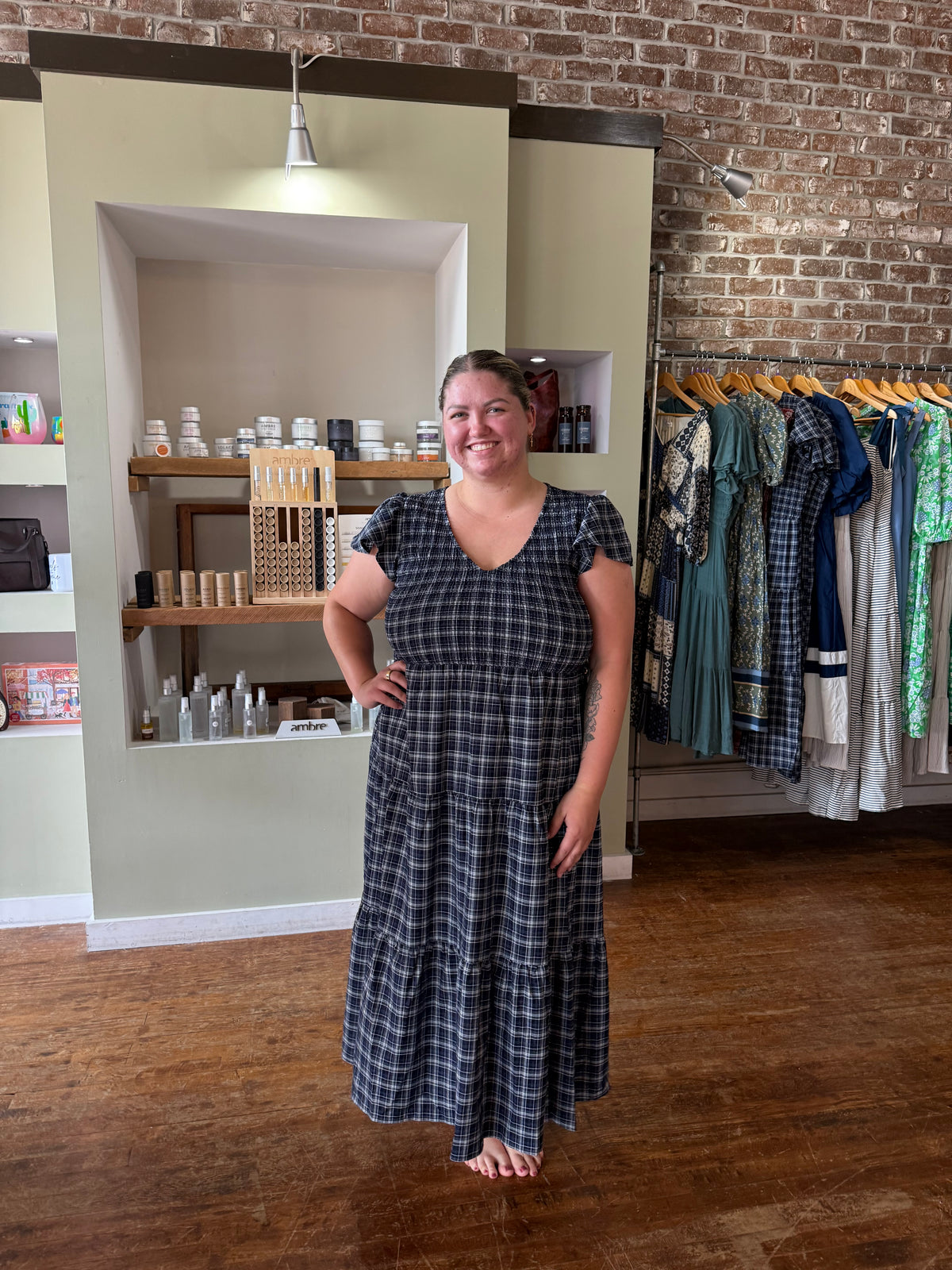 Isla Dress - Plus - Navy