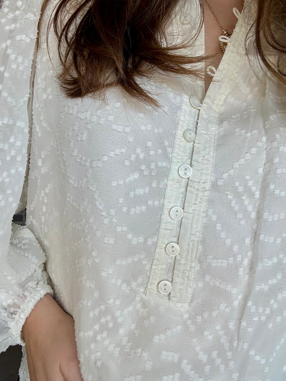 Brianna Top - Mary Square Marshmallow