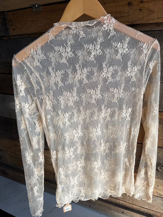Lace Undershirt - Nude
