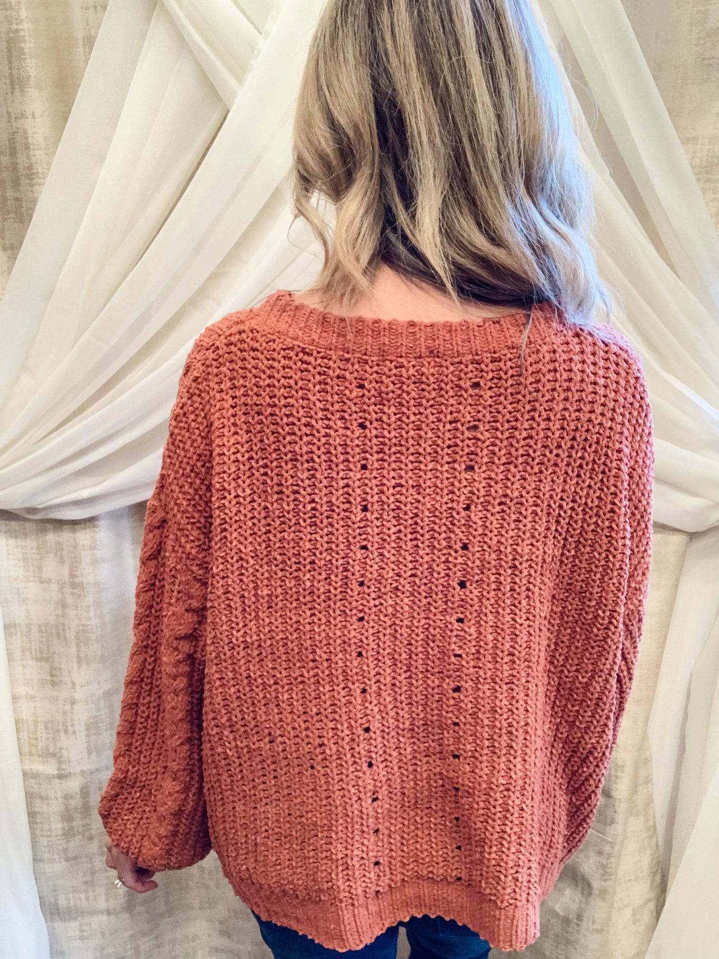Rust Chenile Sweater