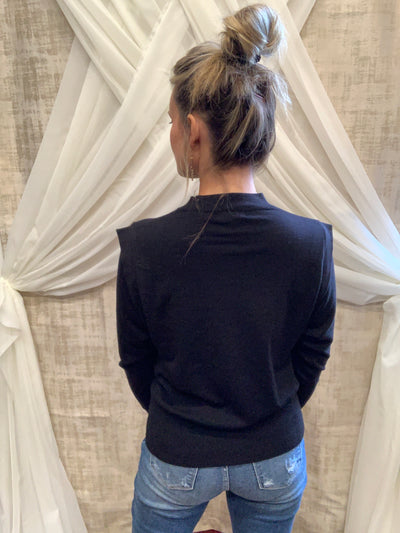 Black Layered Look Sweater
