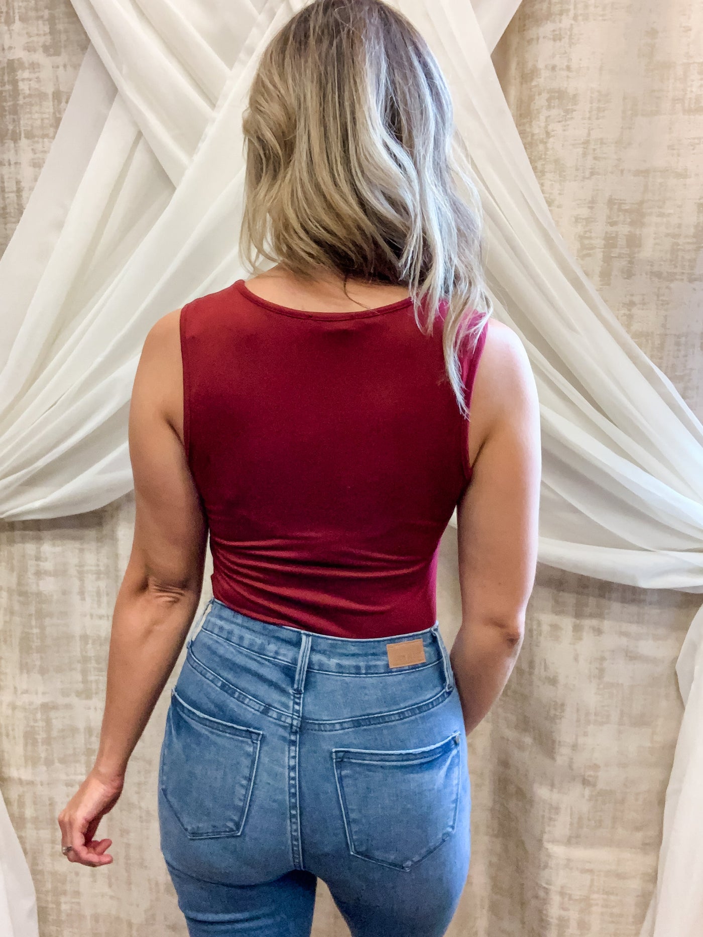 Wine Super Soft Body Suit