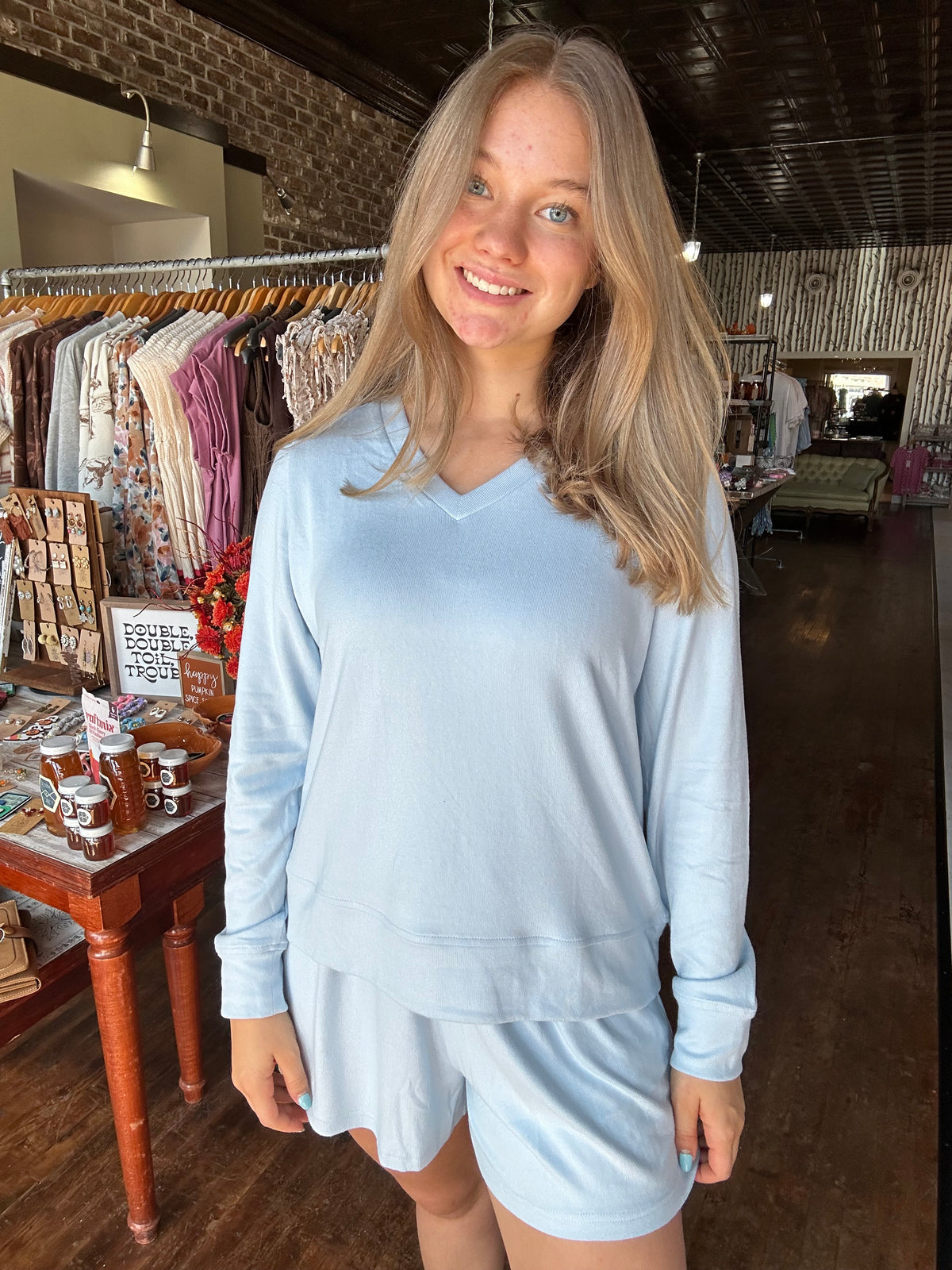Mary Square - Carly Shorts Set | Blue
