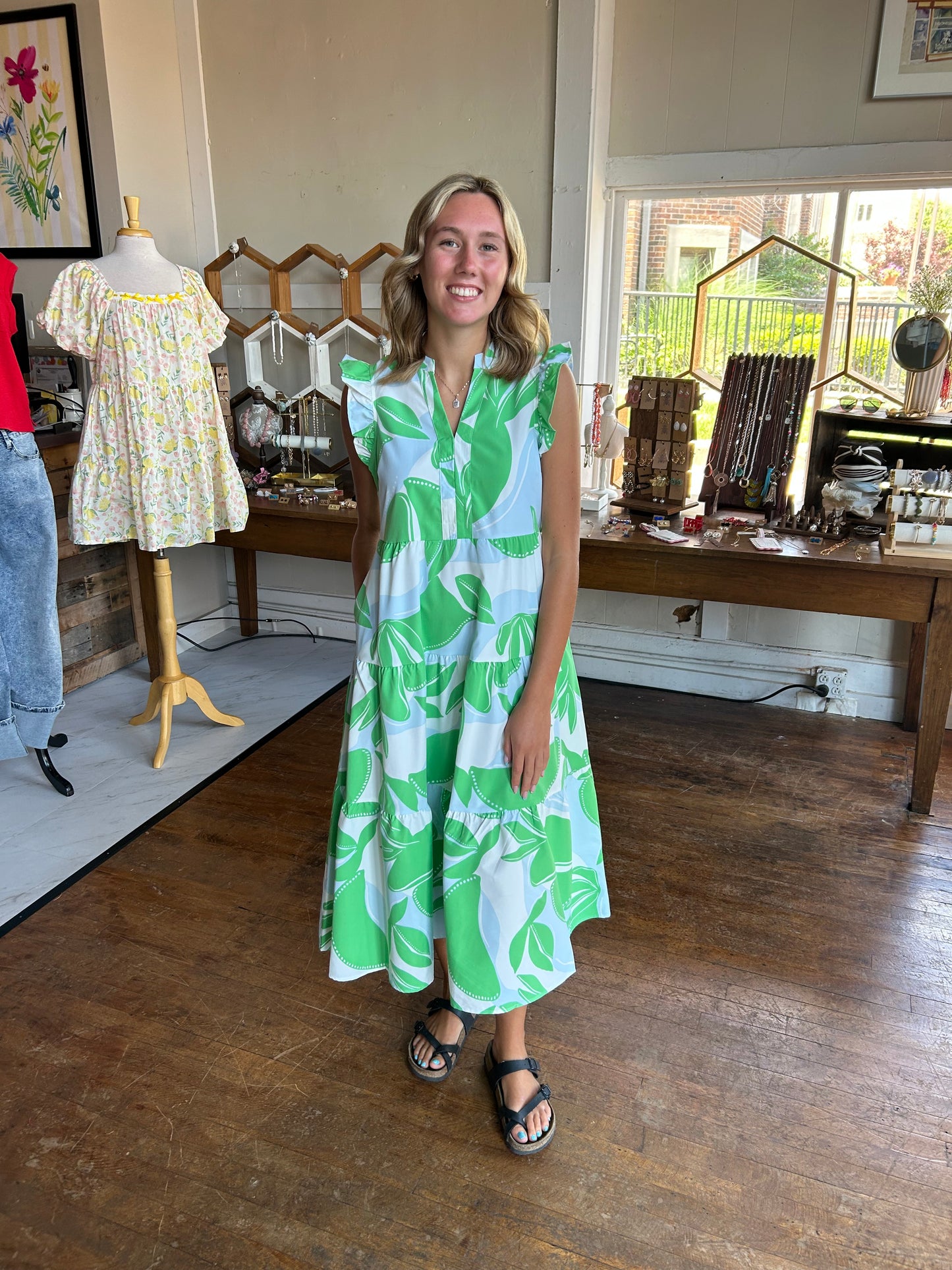 Kari Dress | in the Shade Light Blue - Mary Square