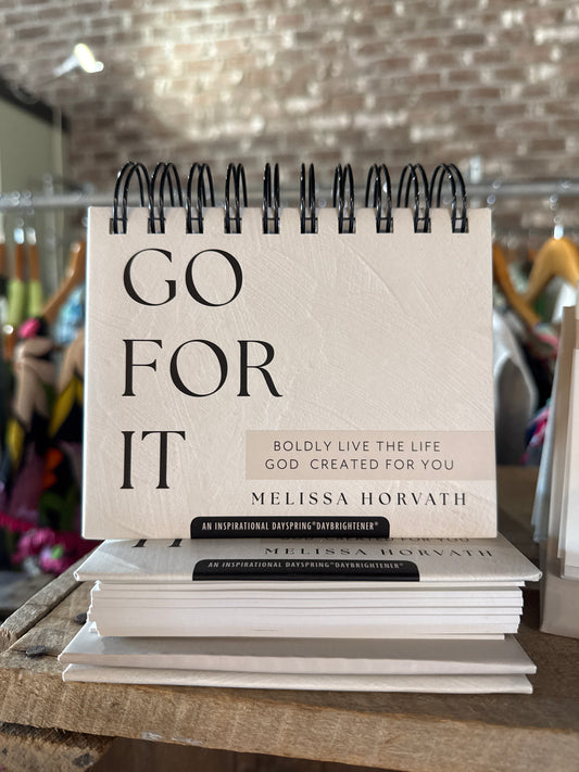 Go For It Inspirational Perpetual Calendar - Stationery Gift Sweet Water Decor