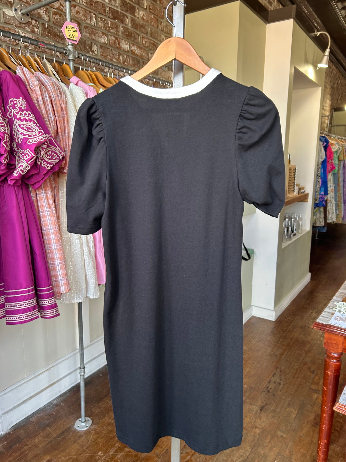 Adelyn T-Shirt Dress | Black - Mary Square