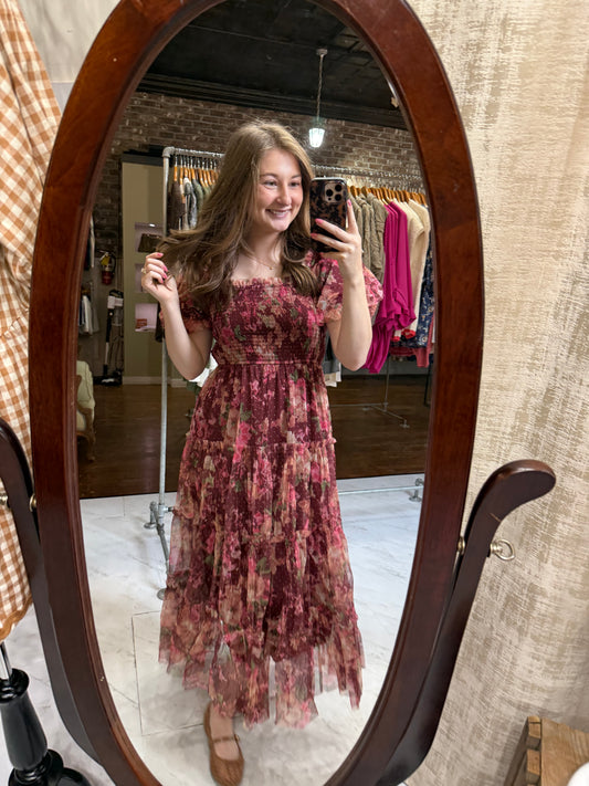 Bailey Dress - Burgundy