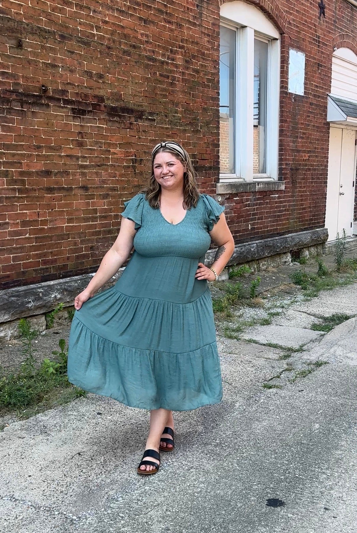 Jane Dress - Plus - Pine