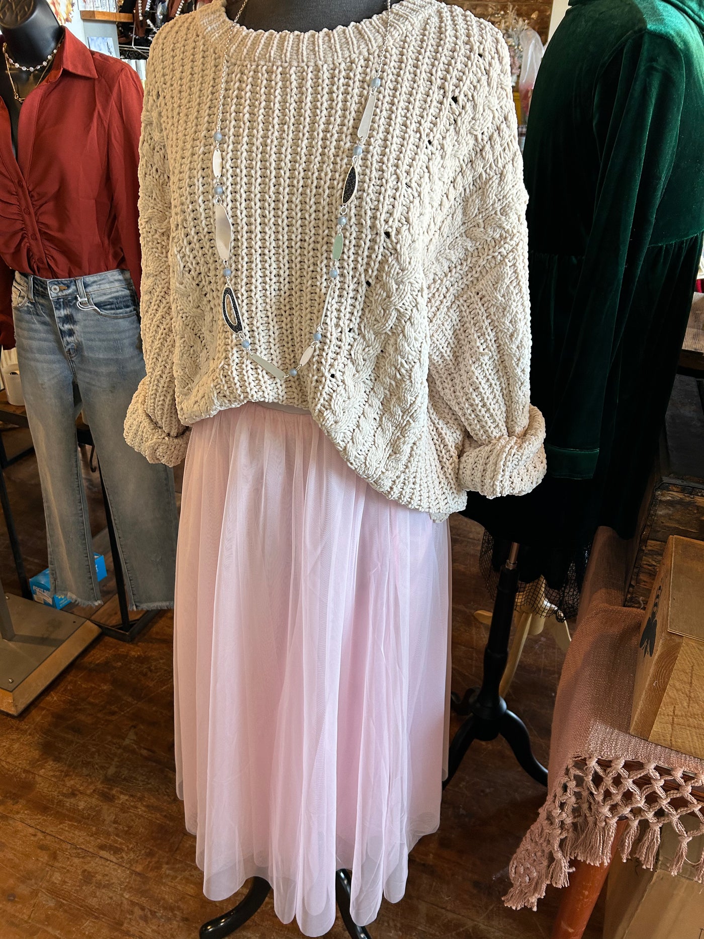 Light Pink Tulle Skirt