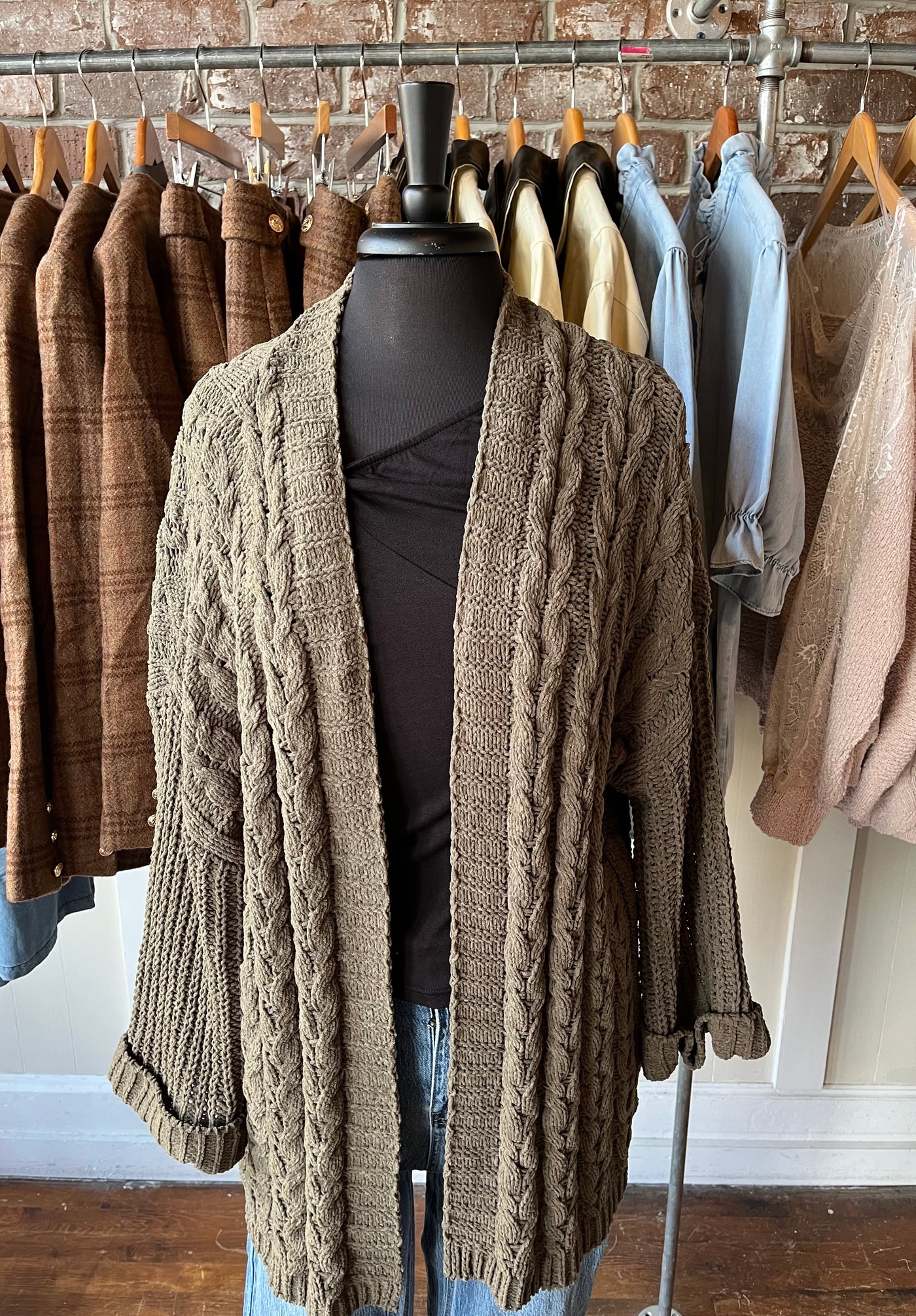 Hunter Green Cardigan