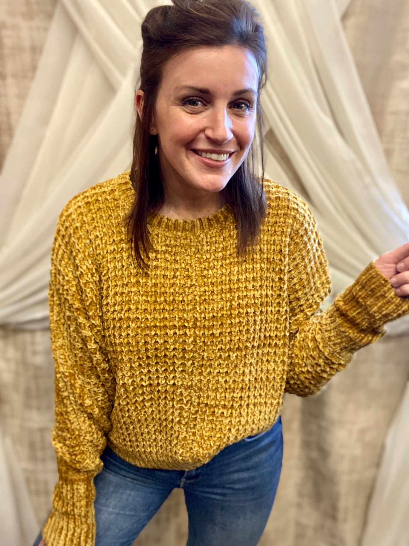 Mustard Cozy Knit Sweater