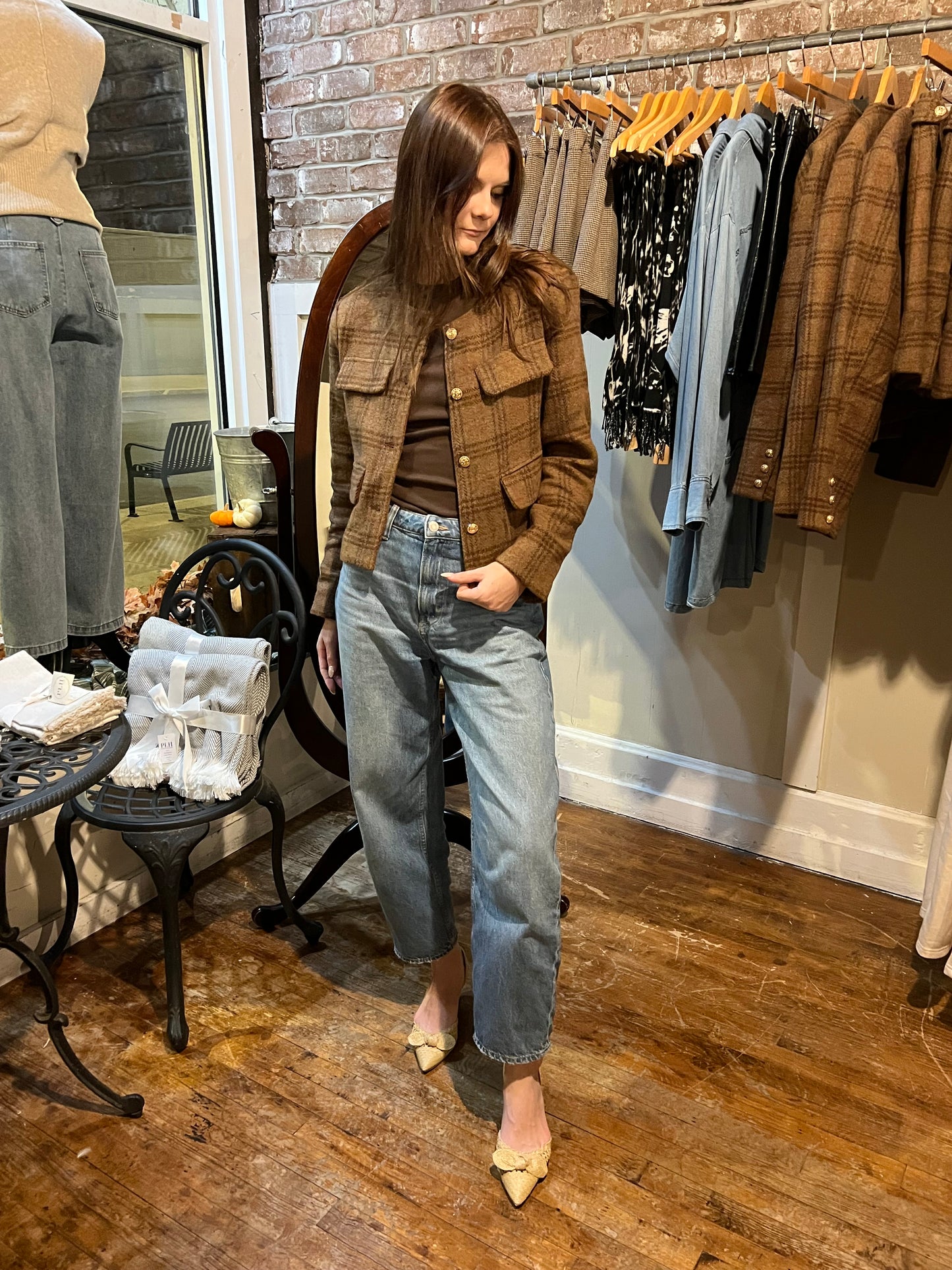 Cinnamon Plaid Jacket