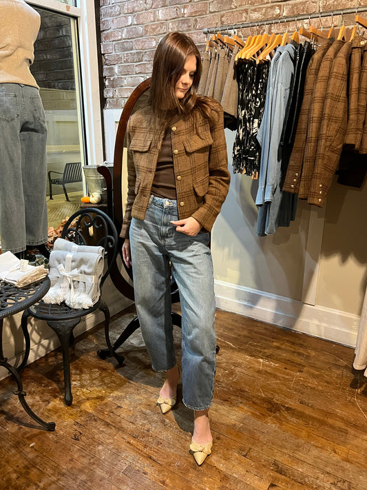 Cinnamon Plaid Jacket