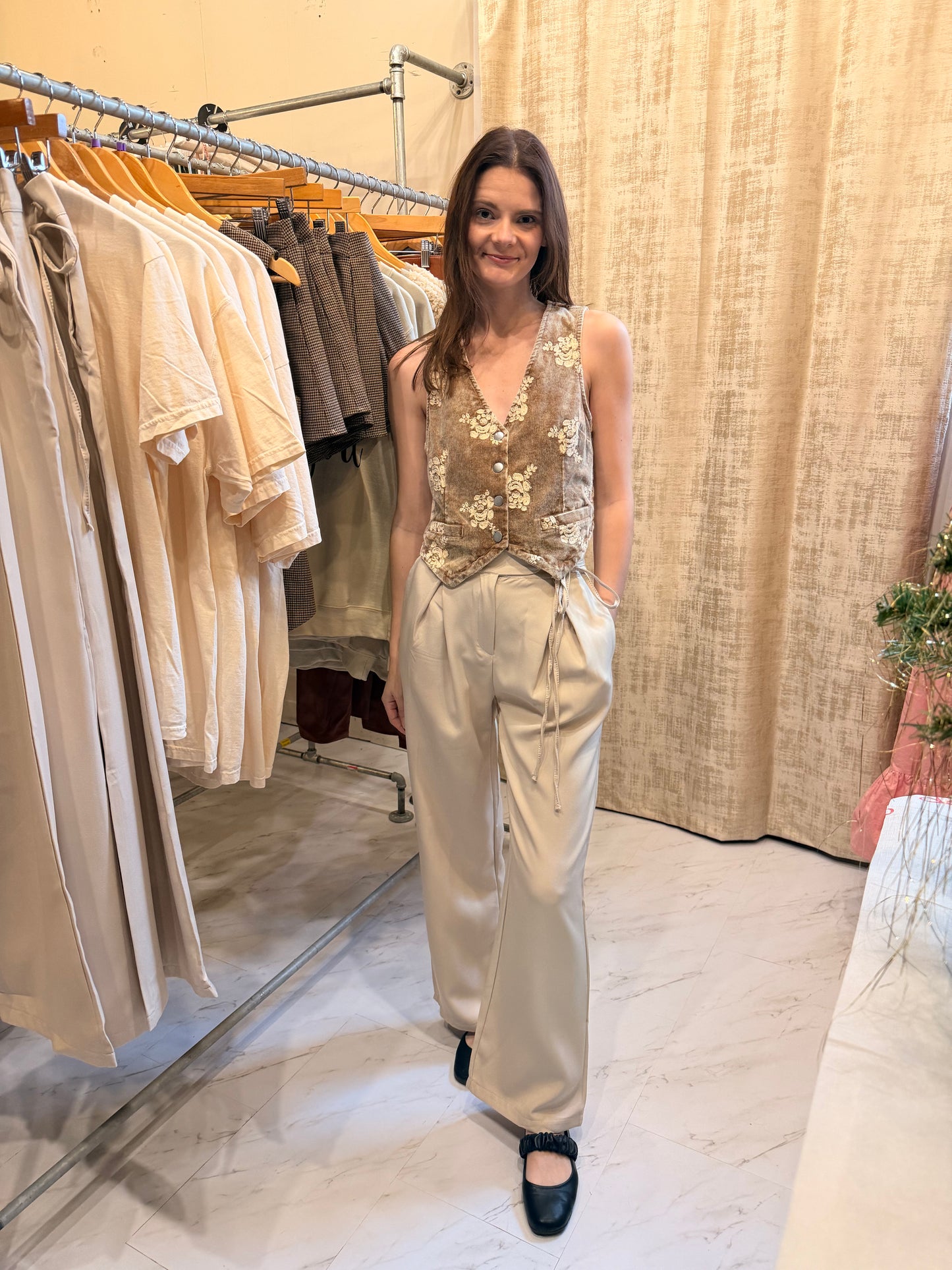 Apricot High Waist Wide Leg Trouser