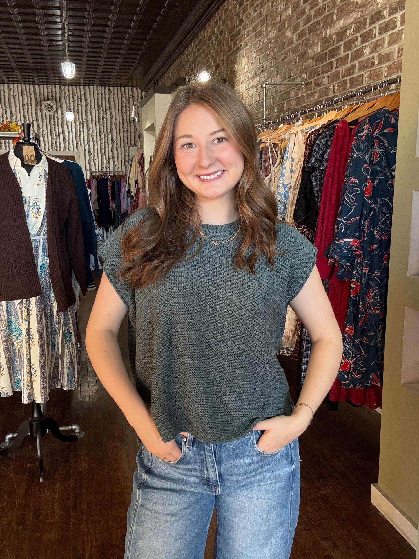 Peyton Sweater - Ash Jade
