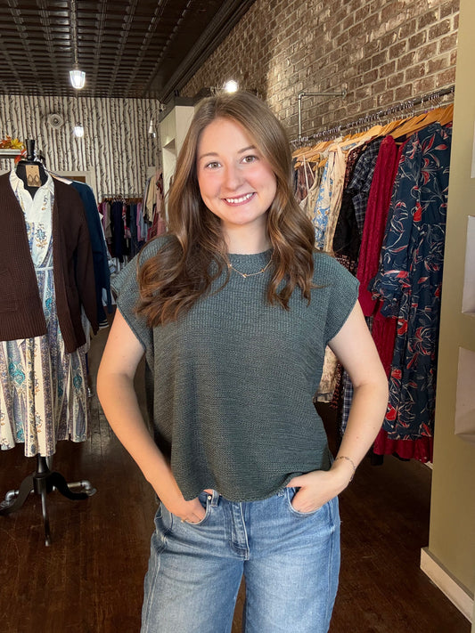 Peyton Sweater - Ash Jade