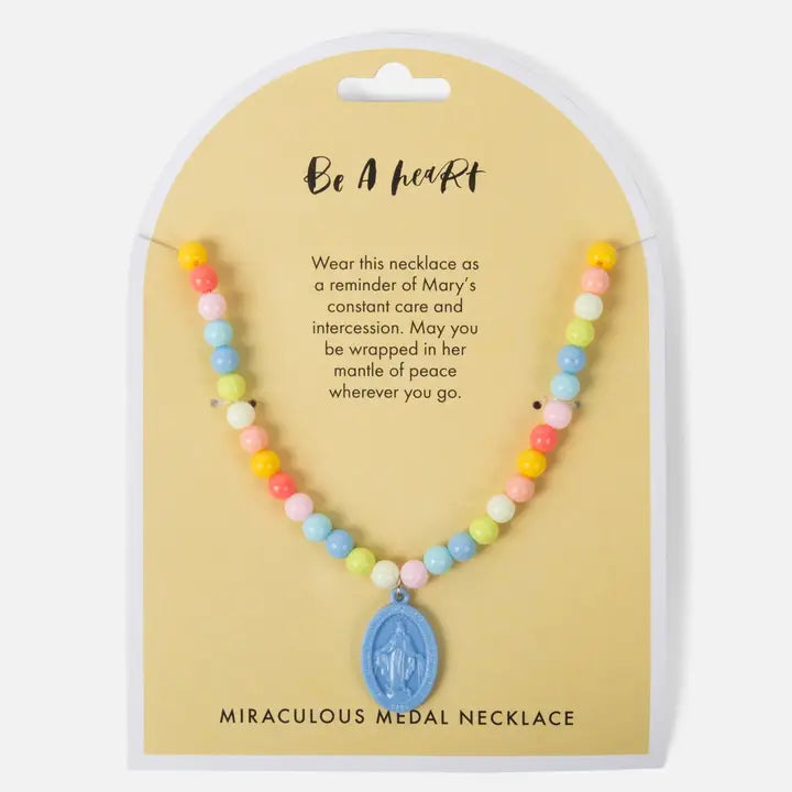 Miraculous Medal Plastic Children's Necklace