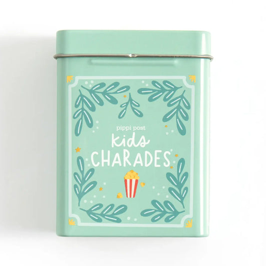 Kids Charades Game - Deck of Cards + Storage Tin