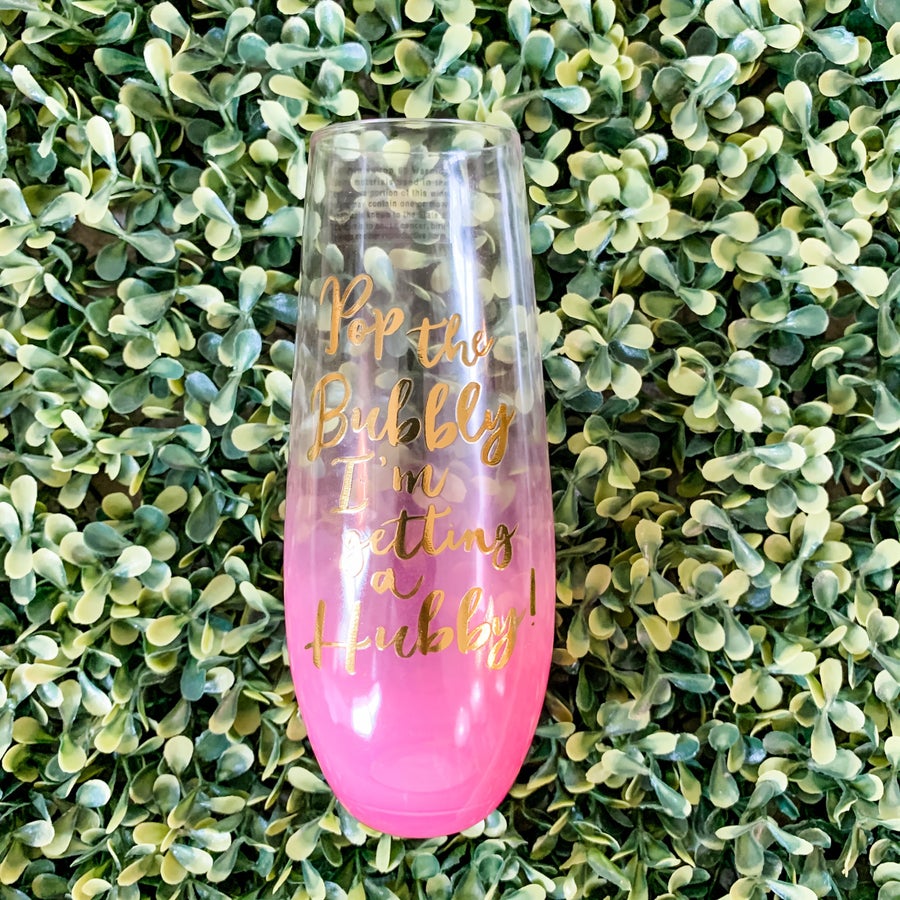 Bubbly Hubby Stemless Glass