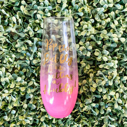 Bubbly Hubby Stemless Glass