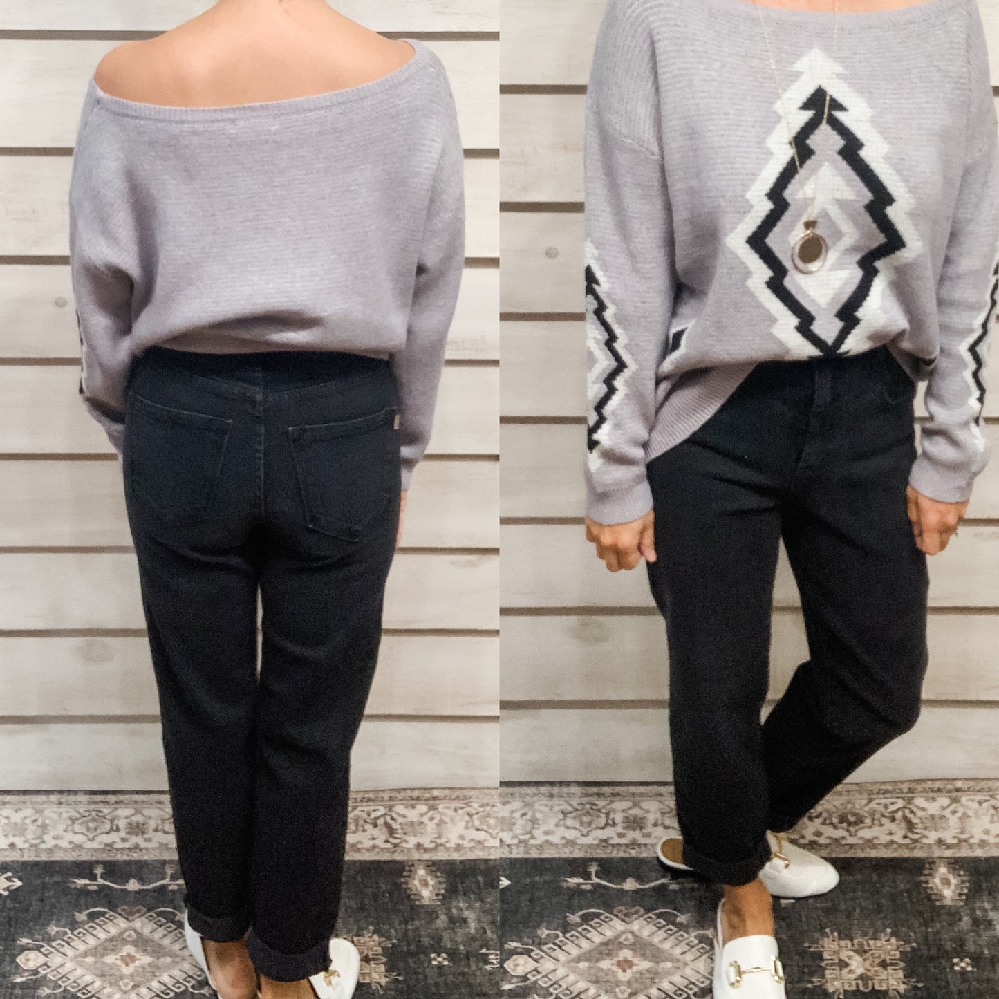 Black High Rise Mom Jeans
