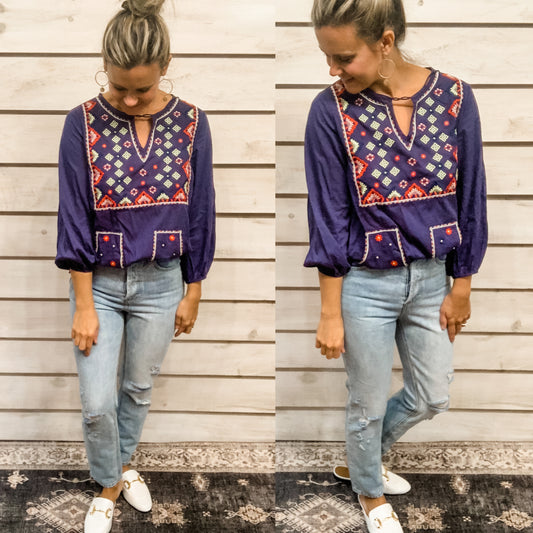 Distressed Light Denim High Rise Jeans